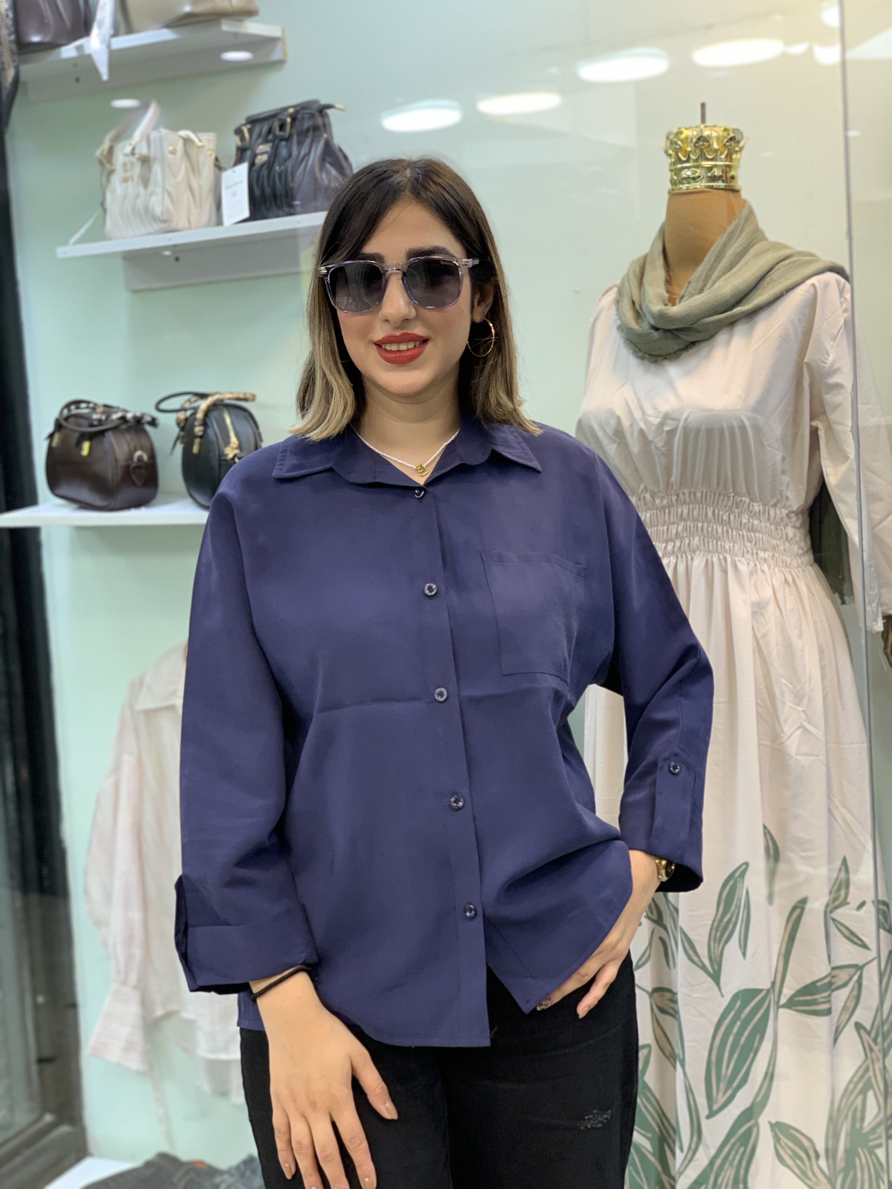 شومیز سیلک وارداتی کد 0808